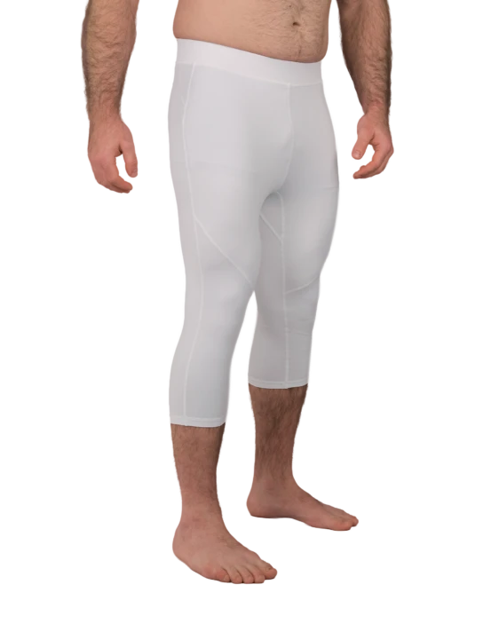 Shinobi 3/4 Length Grappling Tights - White Shinobi 3/4 Length Grappling Tights - White