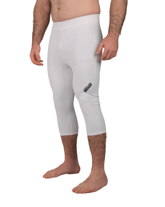 Shinobi 3/4 Length Grappling Tights - White Shinobi 3/4 Length Grappling Tights - White