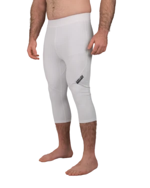 Shinobi 3/4 Length Grappling Tights - White